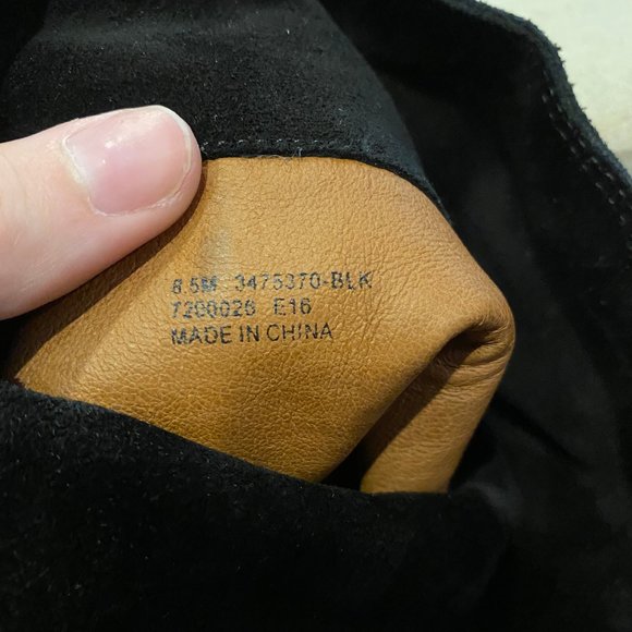 FRYE SUEDE CLARA BLACK OVER THE KNEE BOOTS - Picture 7 of 7